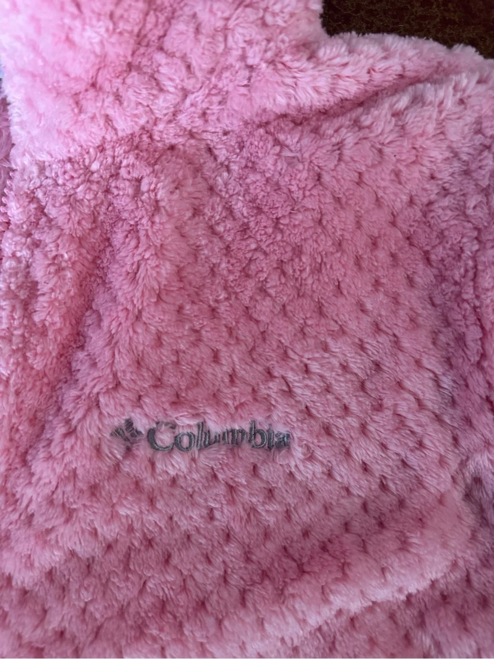 Columbia Pink Plush Full-Zip Kids Jacket